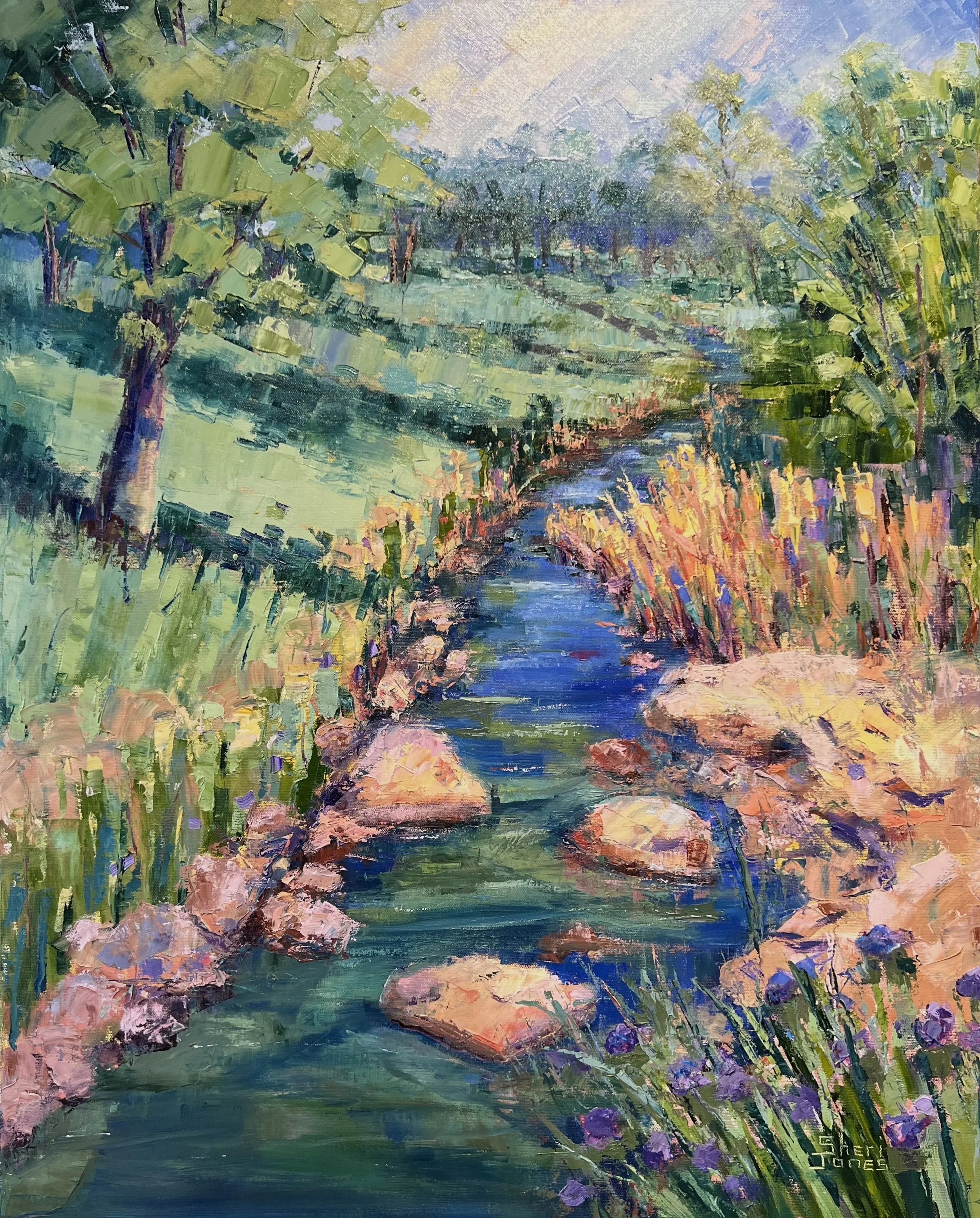 Fall Branch Journey  30x24 oil on canvas Sheri Jones.jpeg