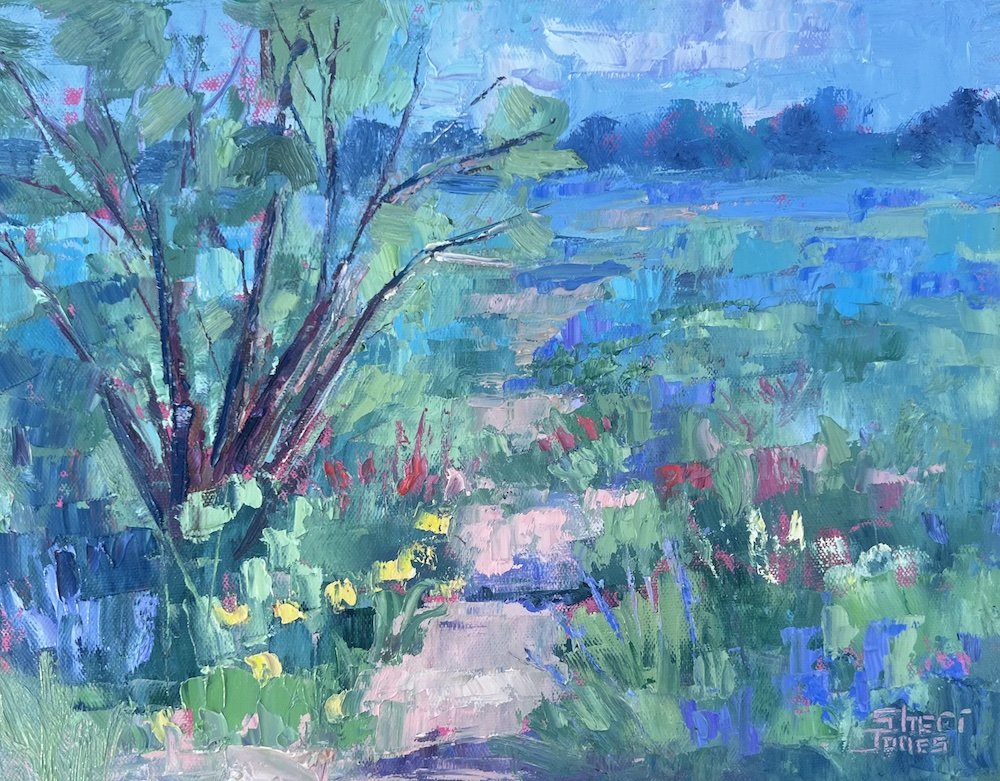 Nature' Showing off 11x14 oi on canvas Sheri Jones.jpg