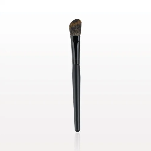 Blush and Contouring Brush: A brush designed for seamless application and blending of blushes, bronzers , and All Over Glows . Special Tip : When contouring , use 2 shades darker foundation in the areas of your face that you want to contour. Now, use 1 shade lighter than you would wear to highligh t the areas of your face that you want to bring forward. Remember to first lightly apply your regular foundation .