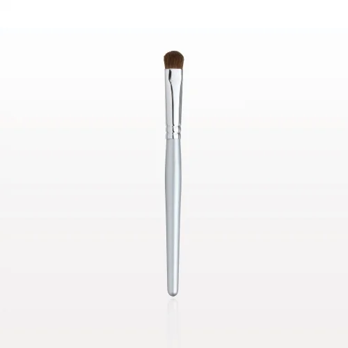 Eye shadow (Multi-Task) Brush: This brush provides extremely smooth application when used with our wide selection of Multi-Tasks . Its wide, densely packed base of firm fibers lays down color and builds intensity. The softly rounded, narrow tip perfectly enables detail work like highlighting the brow bones or accenting the inner corners of the eye. Special Tip :For green eyes: Purple is the opposite color of green, It makes your green eyes pop if you use colors that have red undertones, like our Fig and Eggplant Multi-Tasks , anything that has colors of deep plum and wine.