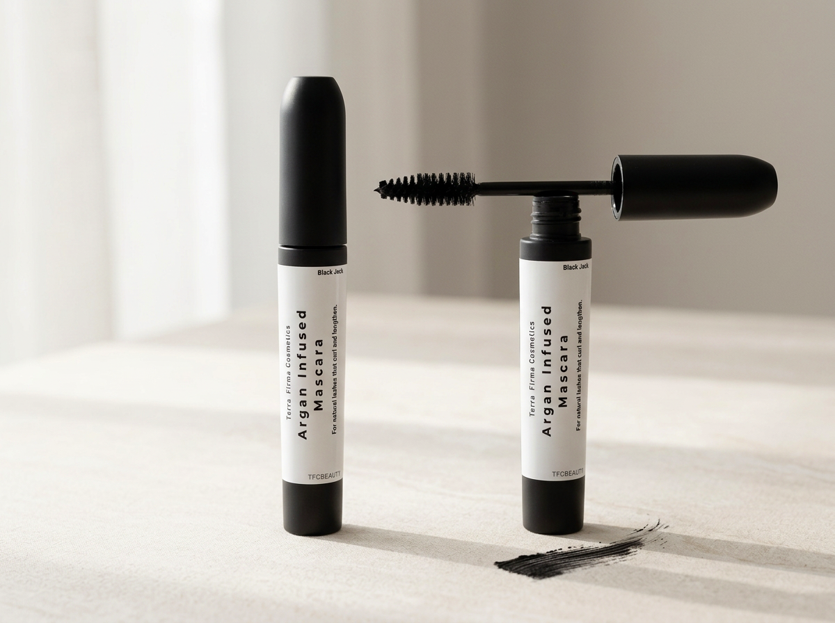 Argan Infused Mascara lengthen, curl and infuse your lashes.