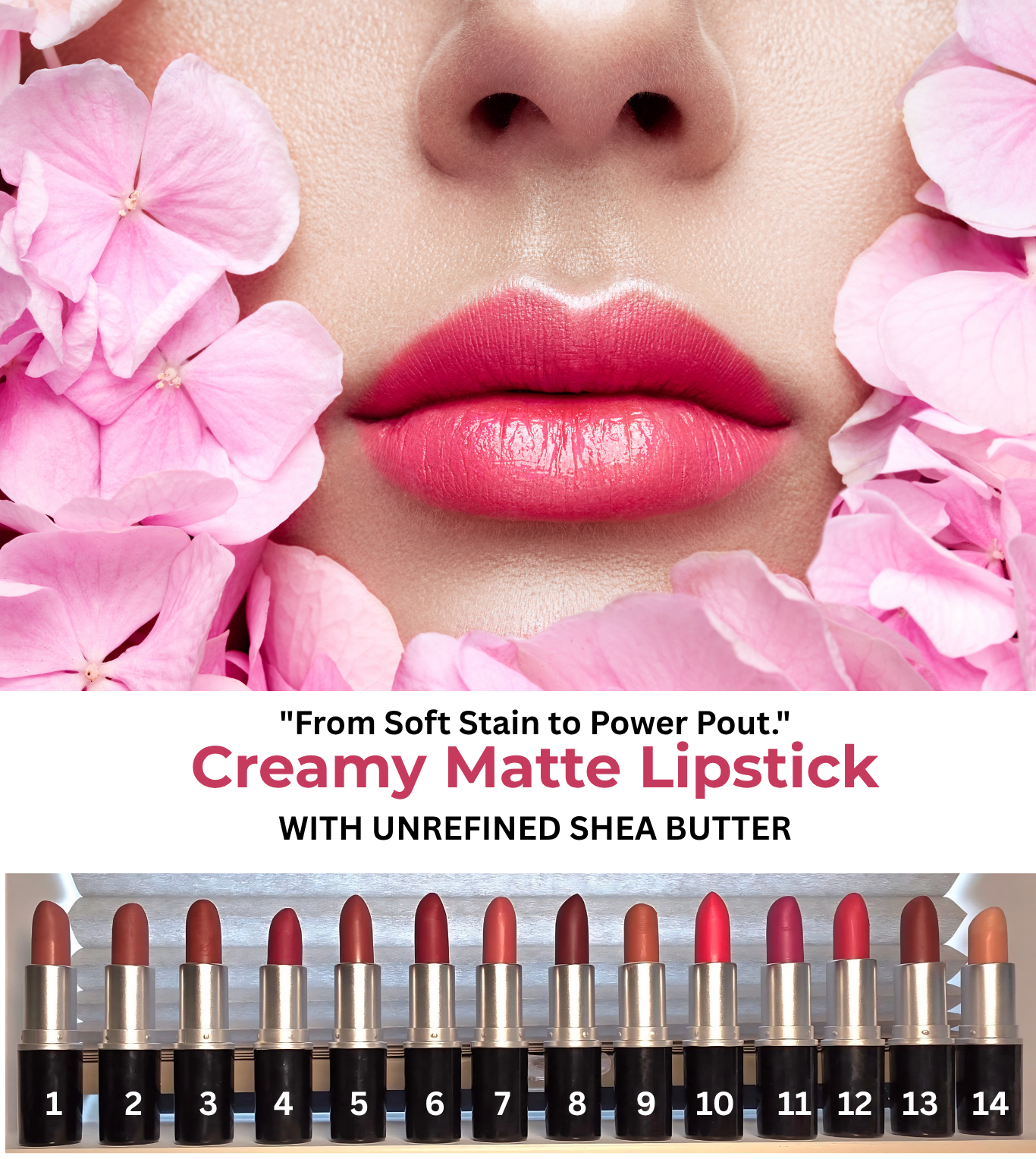Nature’s Velvet Creamy Matte Lipstick