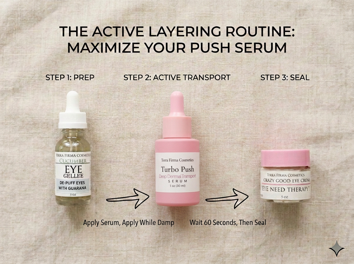 Turbo Push Serum by Terra Firma Cosmetics is an absolute breakthrough for skin rehabilitation