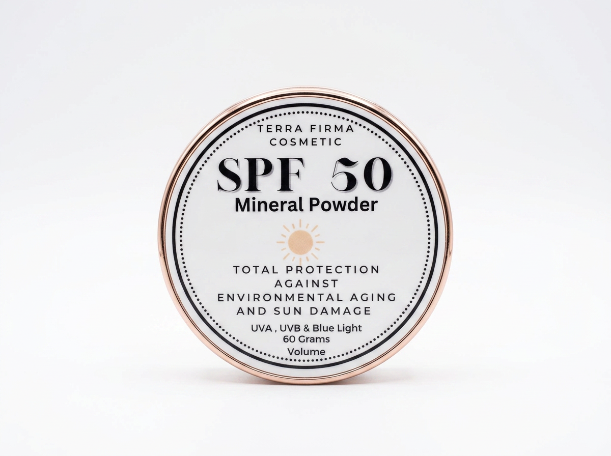 You get total protection with SPF 50 Loose Mineral Foundation by Terra Firma Cosmetics