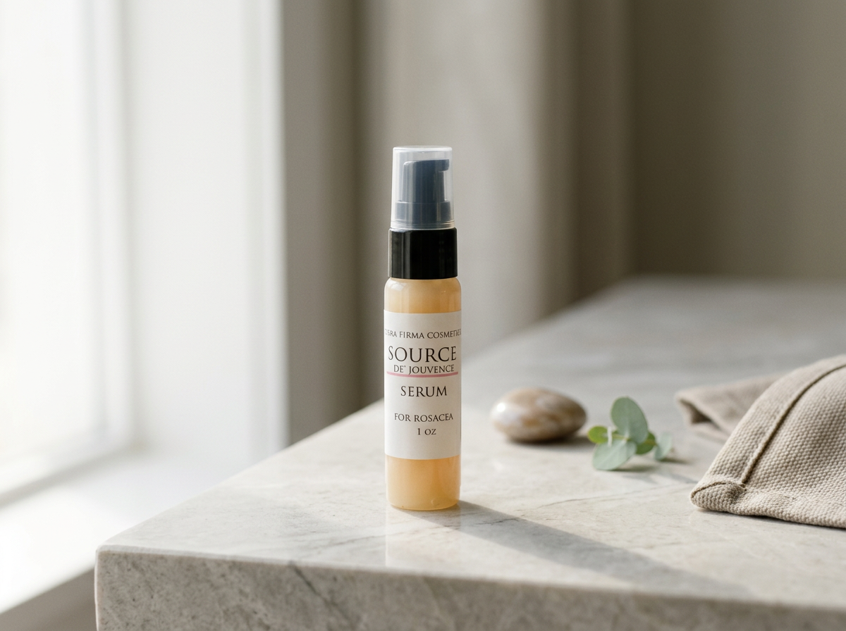 Source De' Jouvence Serum by Terra Firma Cosmetics Calms, soothes, and retextures Rosacea and other skin rashes.