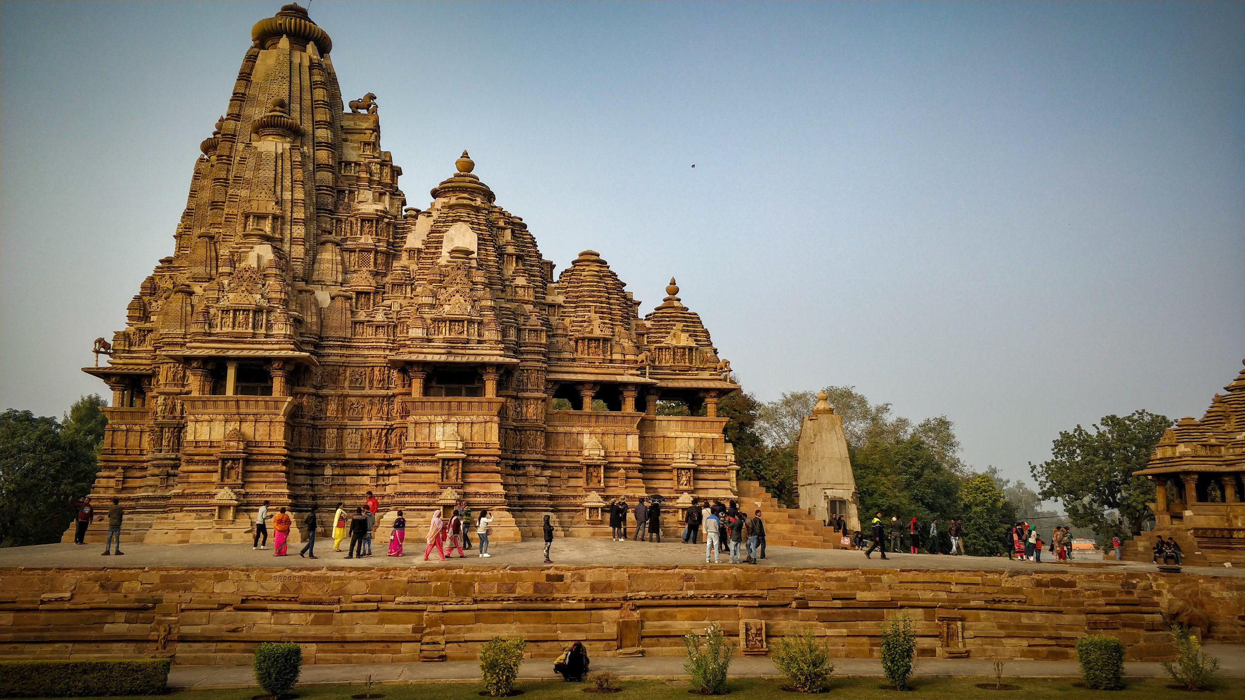  The Western group of temples instills a sense of calm and awe with its sheer magnificence and scale. 