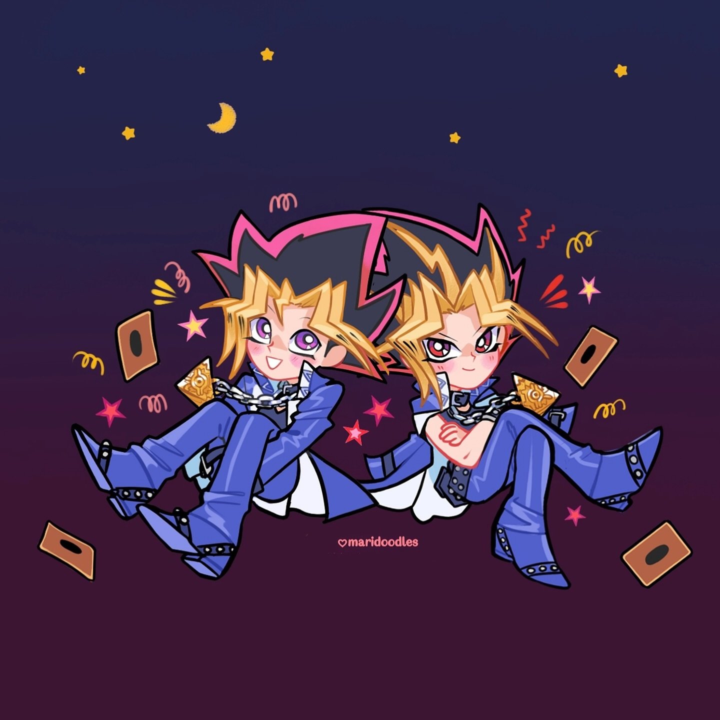 My other half ☀️🌙

Yugioh keychains are coming to my shop! Next Friday November 29! 🤞 here&rsquo;s a preview of Yugi &amp; Yami Yugi designs! There&rsquo;s 8 designs in total :D what duelists are you hoping to see? 

I&rsquo;ll also be running a Bl