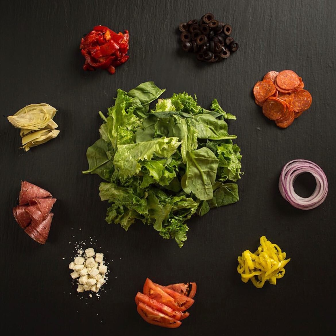 Put all these ingredients together and you get an Antipasto Salad! 🥗

#sliceonbroadway #beechview #carnegie #shadyside #pittsburghpizza #local #dailypizzapic #instapizzas #eatpizzaeveryday #instafood #foodiegram #ronicups #eatpgheats #pittsburghfood