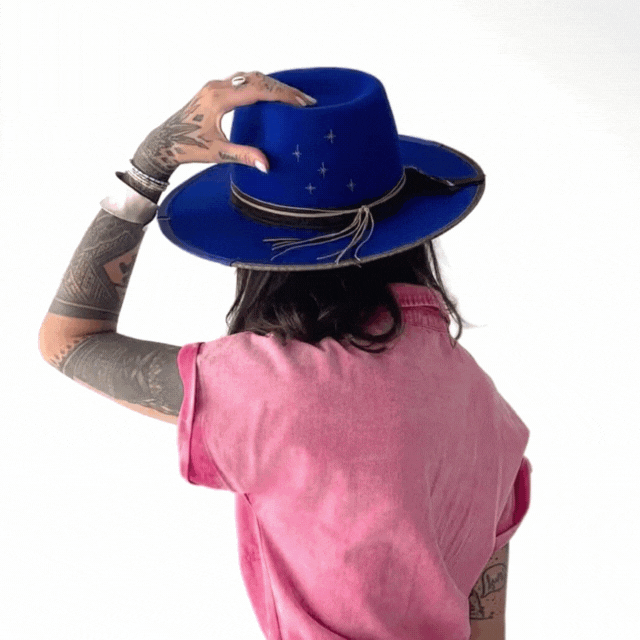 Rancher wide brim hat｜Fait à la main à Montréal