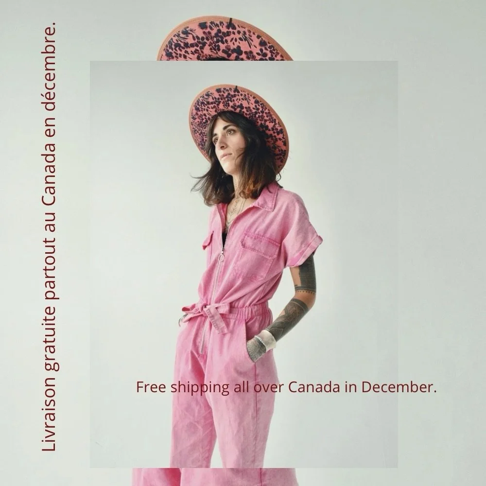 La livraison est gratuite partout au Canada en d&eacute;cembre &gt;&gt;&gt; Encore quelques jours pour recevoir ton chapeau &agrave; temps pour Now&euml;l ou pour le r&eacute;veillon🌲 
Free shipping across Canada in December &gt;&gt;&gt; Just a few 