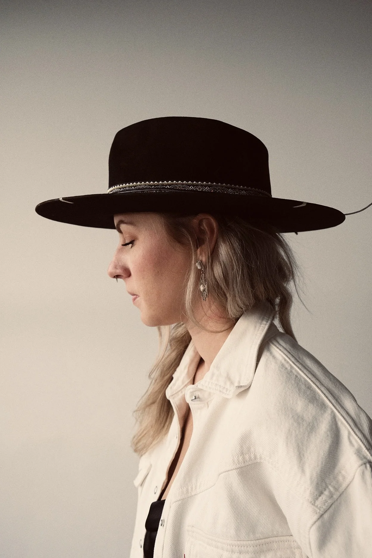 Folk and Western hat