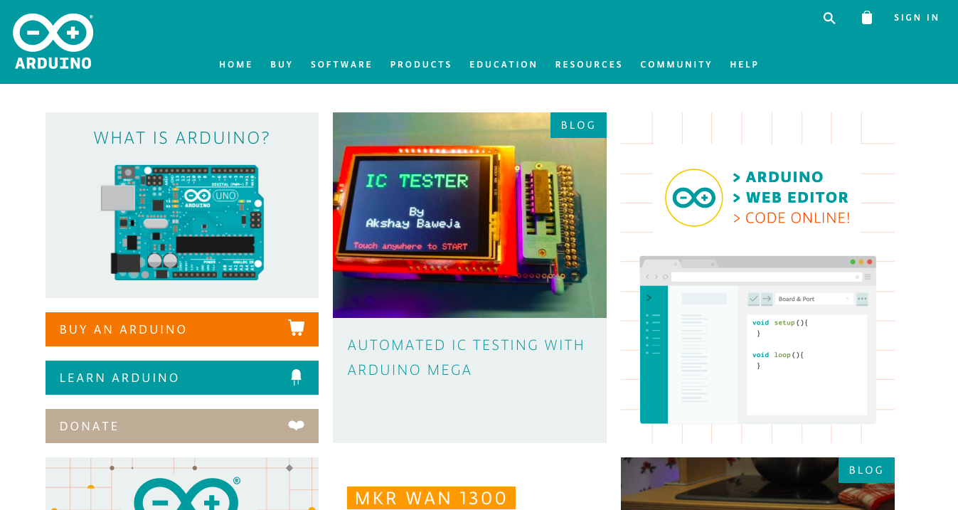 From 2012 to 2016 I worked in the creative team that designed the whole Arduino Identity, from the boards, to the books and of course the website. For the website I participated in the preliminary analysis, the information architecture and its d
