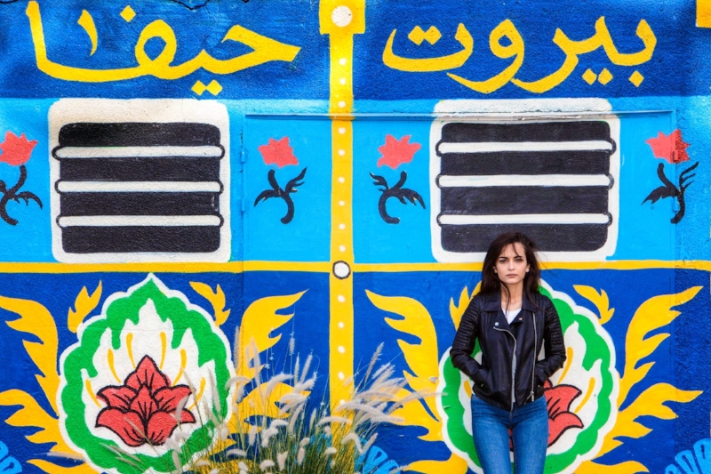 College student Raya Shamali (Photo by Mati Milstein)