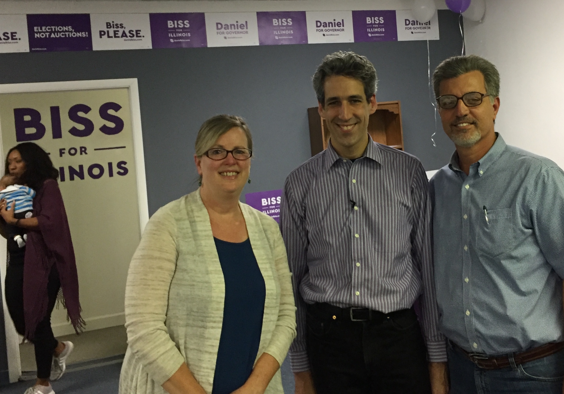  We appreciated having the opportunity to sit down with Illinois gubernatorial candidate Daniel Biss for about 45 minutes to talk about Palestine. He was very frank with us about his identity as a Jewish Zionist, but open to listening to the Palestin