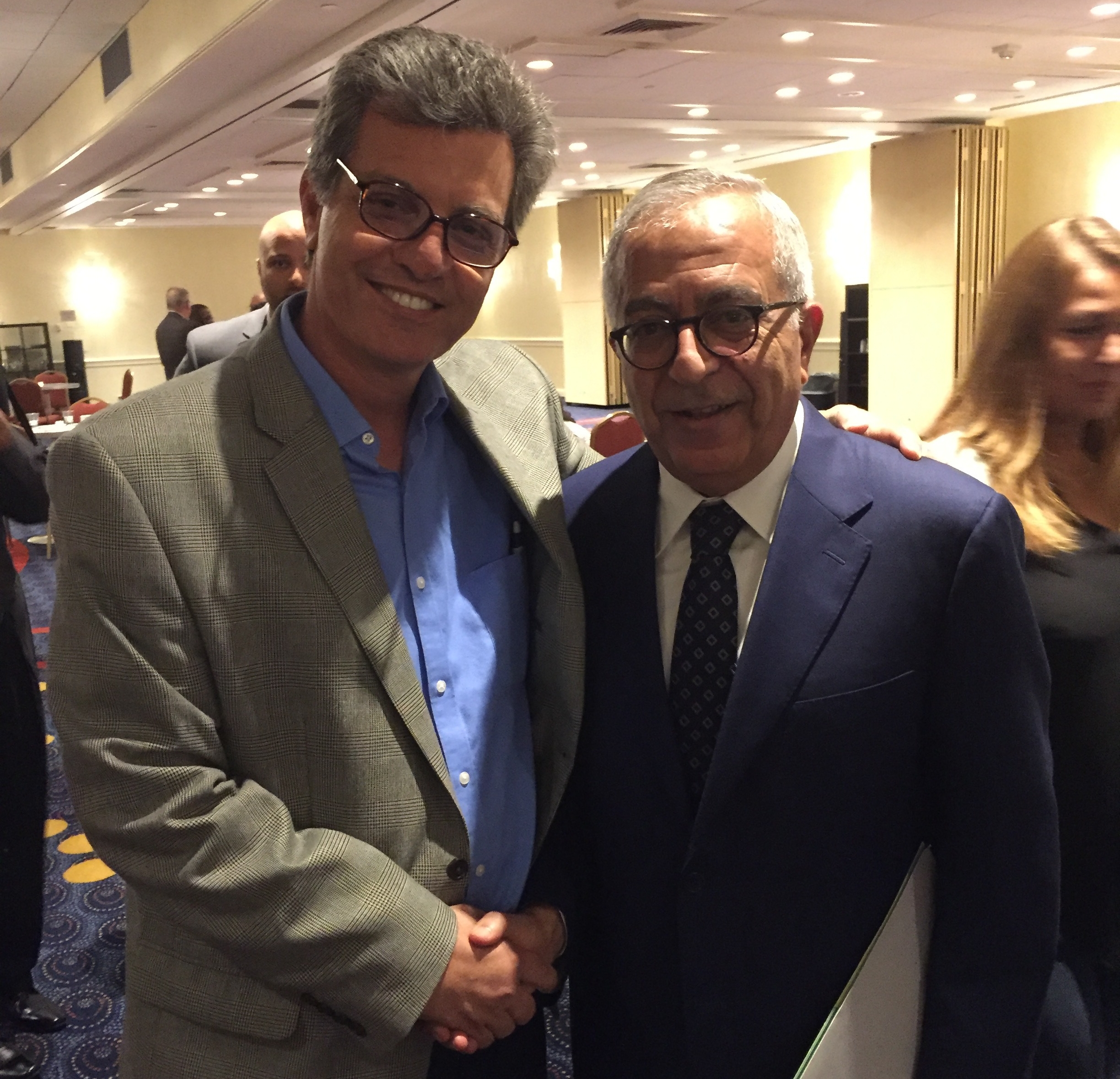  Ziyad with Salam Fayyad, forrmer Finance Minister and Prime Minister of the Palestinian Authority - at AMP 2016 