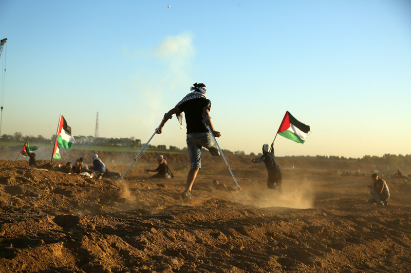 More than 111 limbs have been amputated due to injuries sustained during Gaza’s Great March of Return. (Mohammed Zaanoun/ActiveStills)