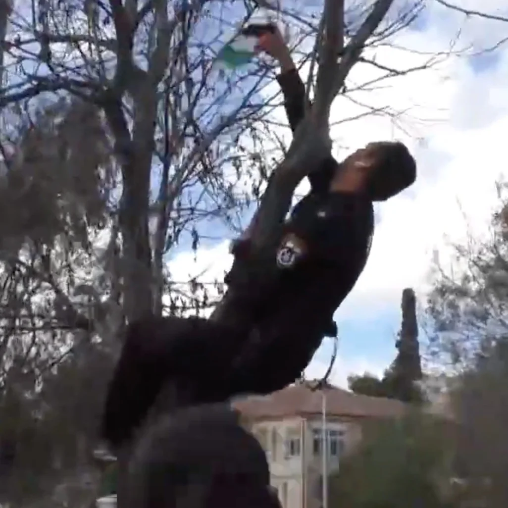 WATCH: Israeli police snatch Palestinian flags from protesters in Jerusalem