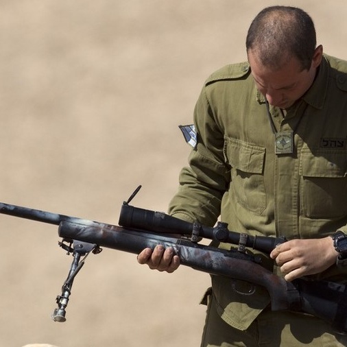 Israeli snipers at Gaza border.