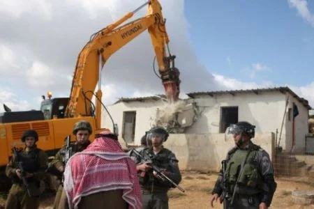 October 2017: Israeli soldiers demolished 4 houses in Hebron belonging to the Hazaleen family, rendering 30 people homeless.