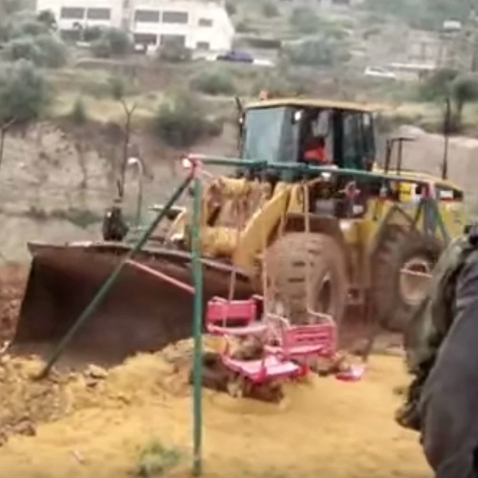 Israel demolishes nature reserve, children's park, wells for "military training area"