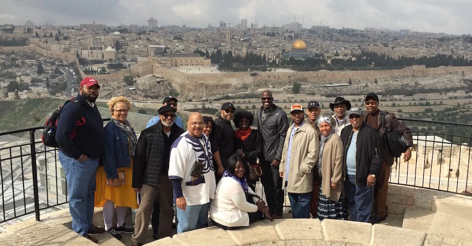 Lott Carey President Alyn Waller, pastor of Enon Tabernacle Baptist Church in Philadelphia, led a delegation of 16 African-American ministers on a pilgrimage to occupied Palestine in 2017. (World Council of Churches photo by Yusef Daher)