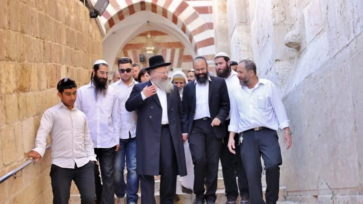 Shmuel Eliyahu, chief rabbi of Safad, who justified the rape of non-Jewish women and advocated genocide in Gaza. ( More photos here )