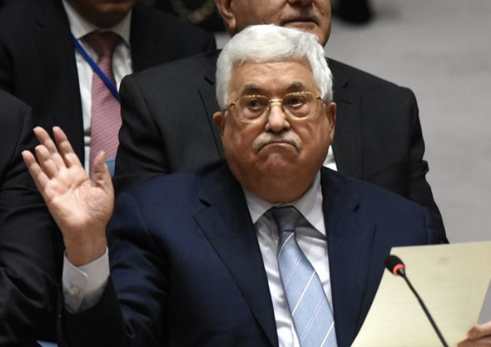 Palestinian PM Mahmoud Abbas in UN, February 2018