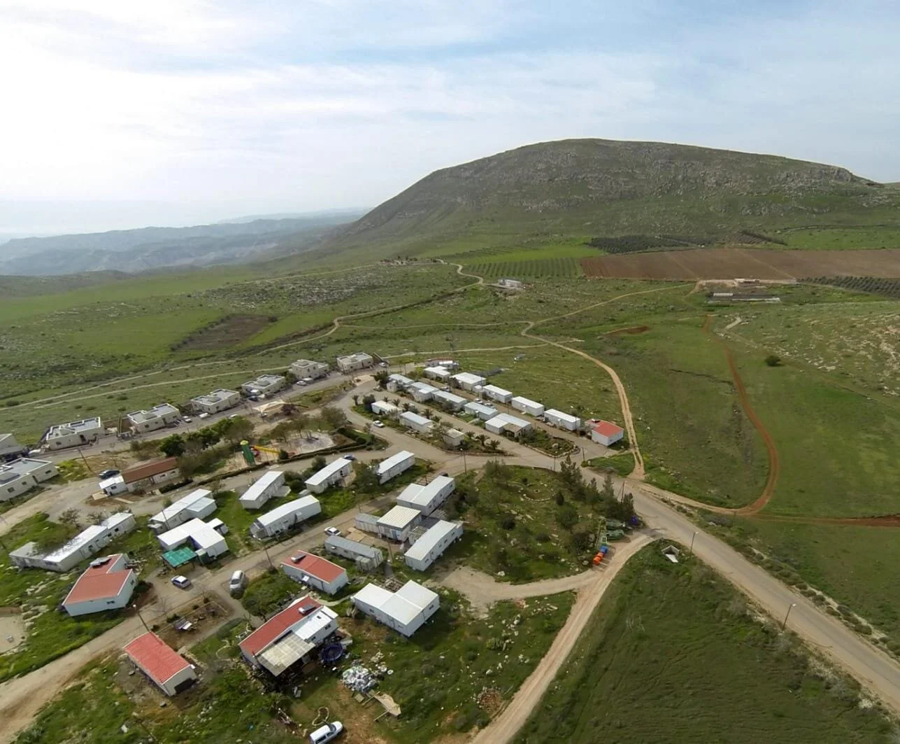 The illegal outpost of Mitzpe Kramim. (Gideon Mermelstein)