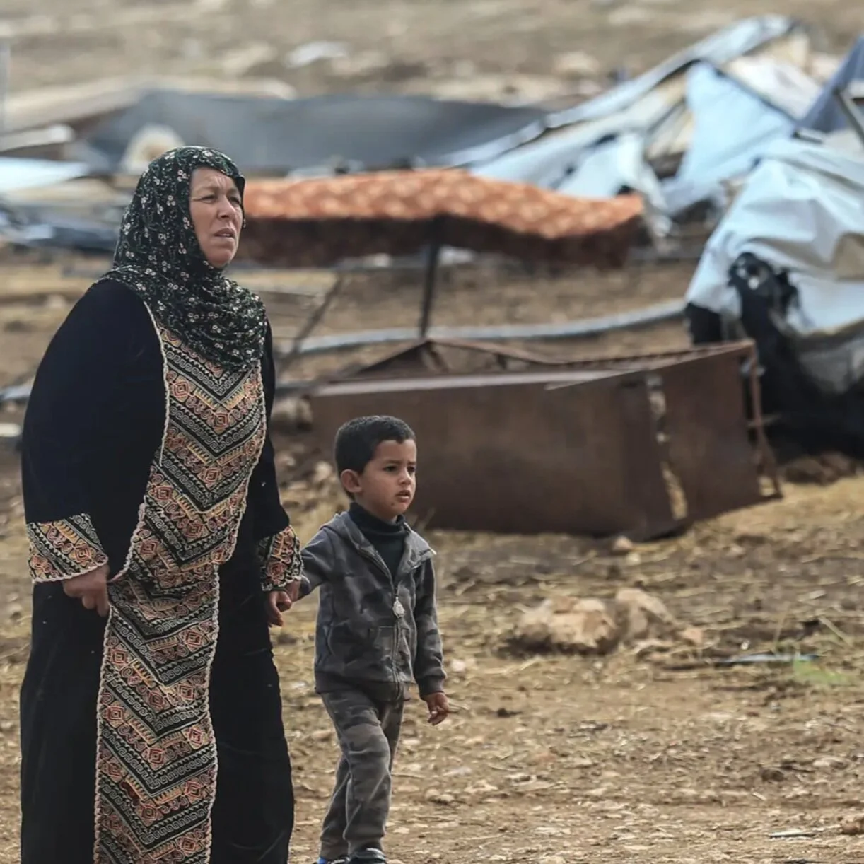 An entire Palestinian village demolished – with ten minutes' warning