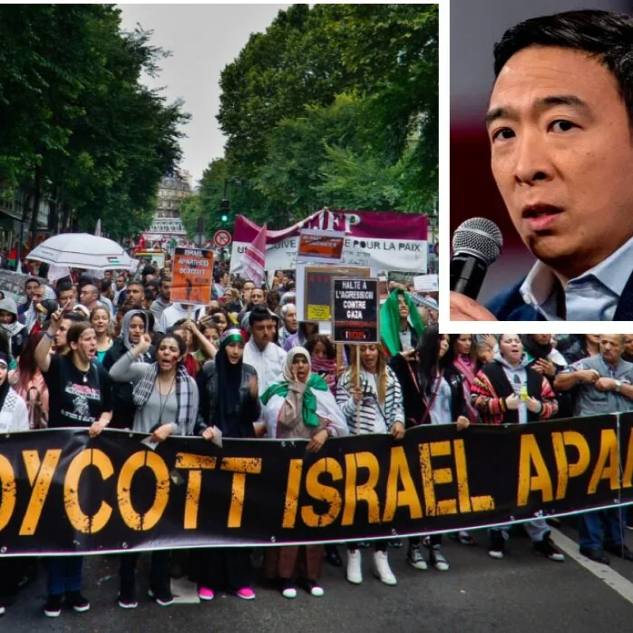 Andrew Yang listens to Israel partisans, condemns BDS – let’s change his mind!