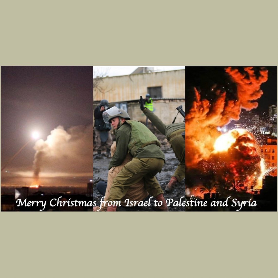 A very scary Christmas – Israeli airstrikes bring destruction and death