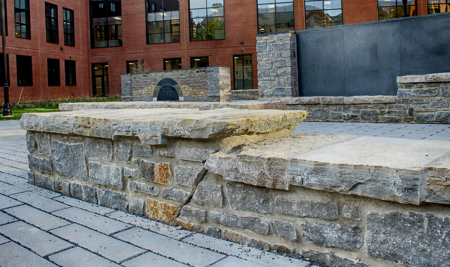 Geologic Seat Wall