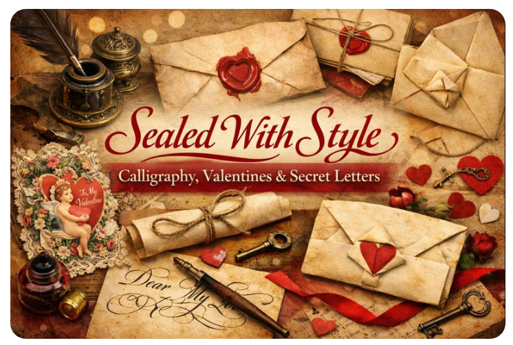 DeLand House Museum: History Seekers - Sealed with Style: Calligraphy, Valentines &amp; Secret Letters