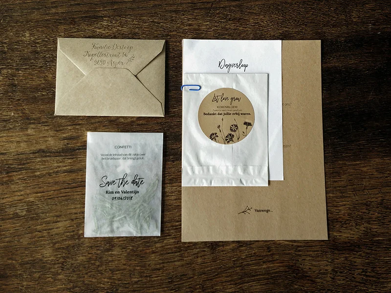 Bedankje-Save-the-date-gastenboek-goud-boho-natuur-kraft-rozemarijn-origineel-trouwkaarten by Xantifee.com.jpg
