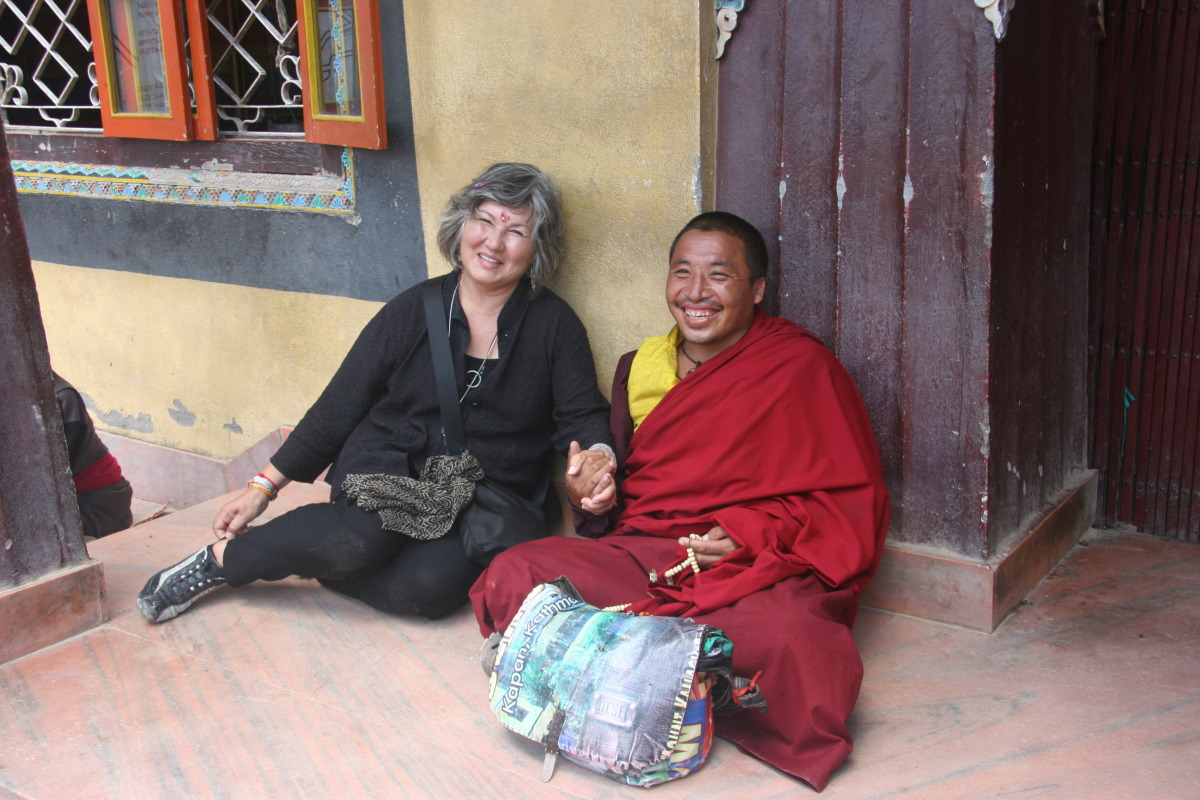 Marie and Tibetan monk