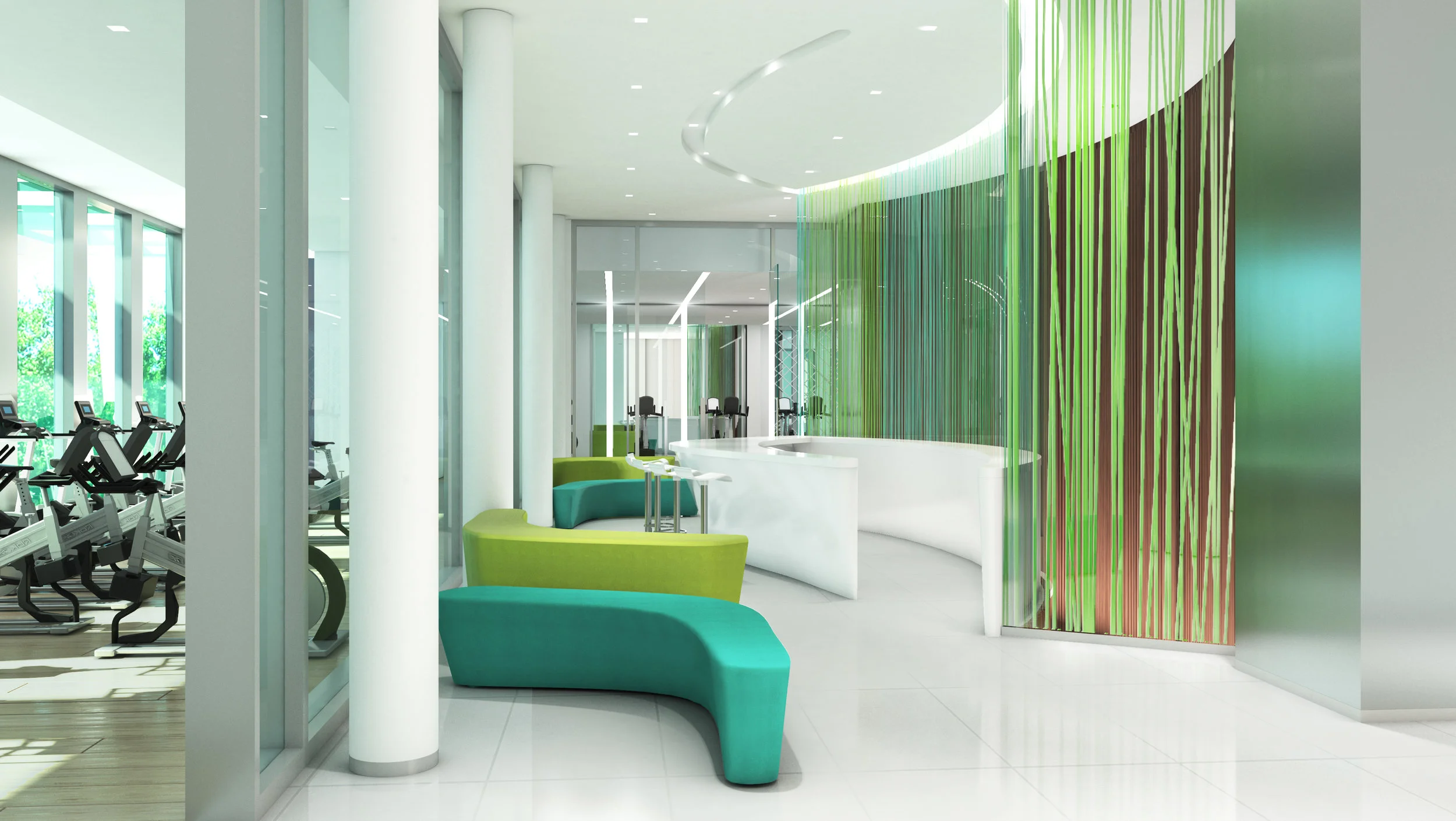 LENNAR LANDMARK FITNESS LOBBY