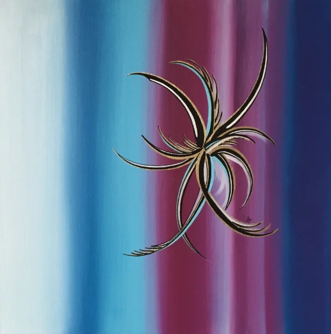 GRACE oil on canvas Size: 18" x 18"