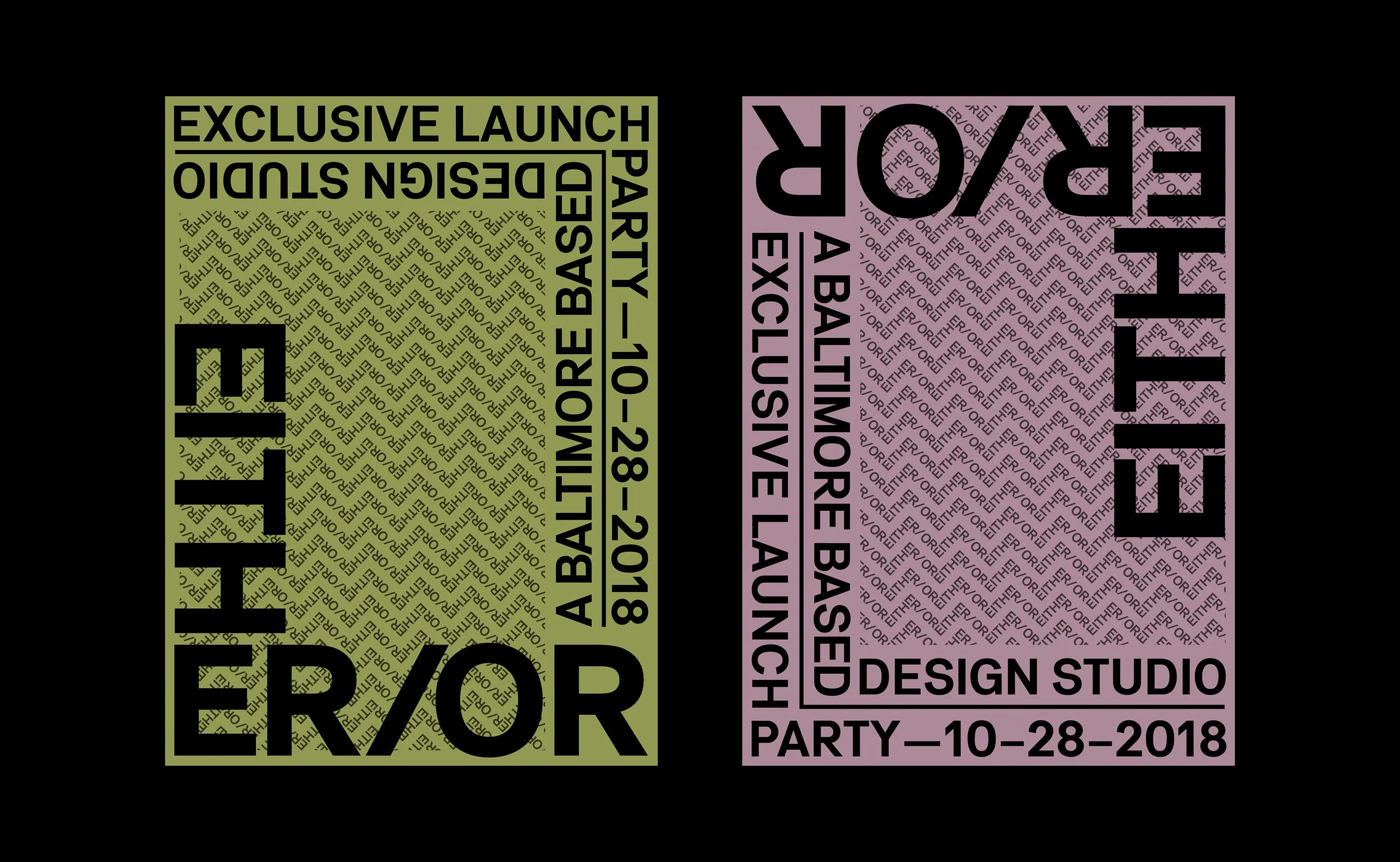 EITHER/OR : APPLICATION 4 : POSTERS