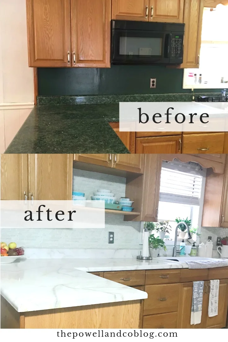 Epoxy Countertops Over Laminate Before And After