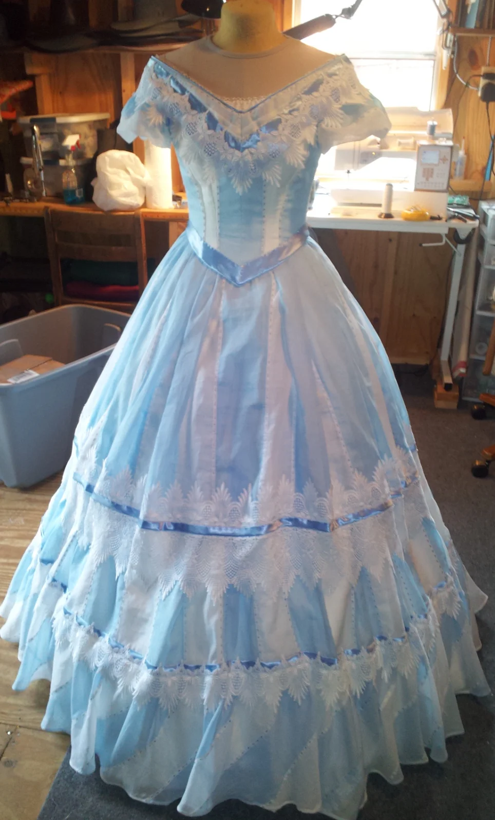 1860s Organza Summer Dress | Waisted Efforts