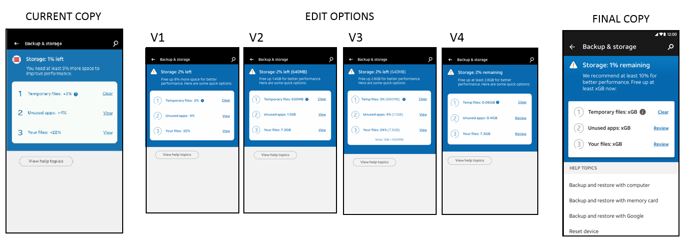 BACKUP AND STORAGE - AT&T DEVICE HELP