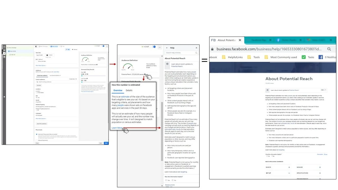 Ads Manager in-product linking strategy