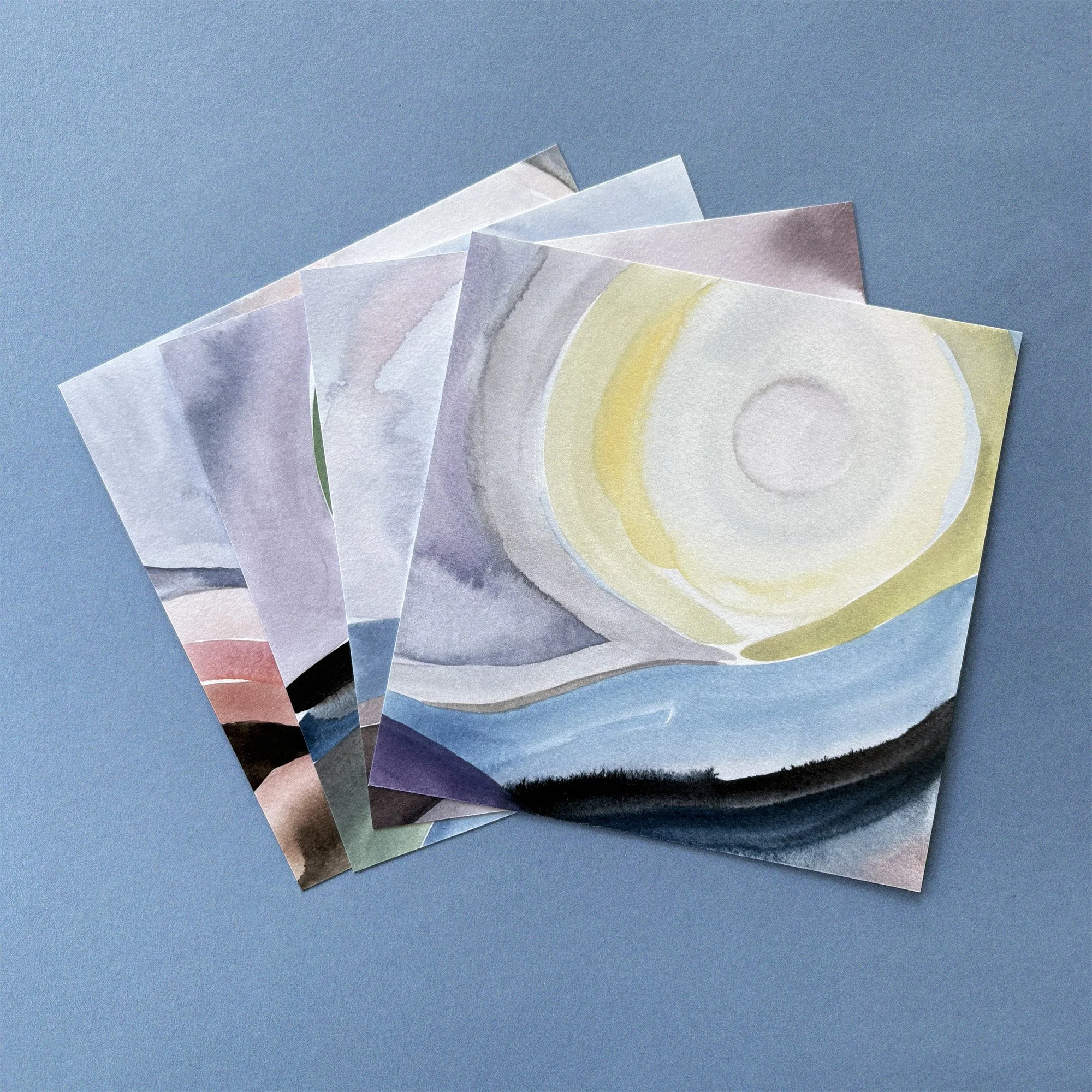Painted Moon Mini Prints - Summer Set