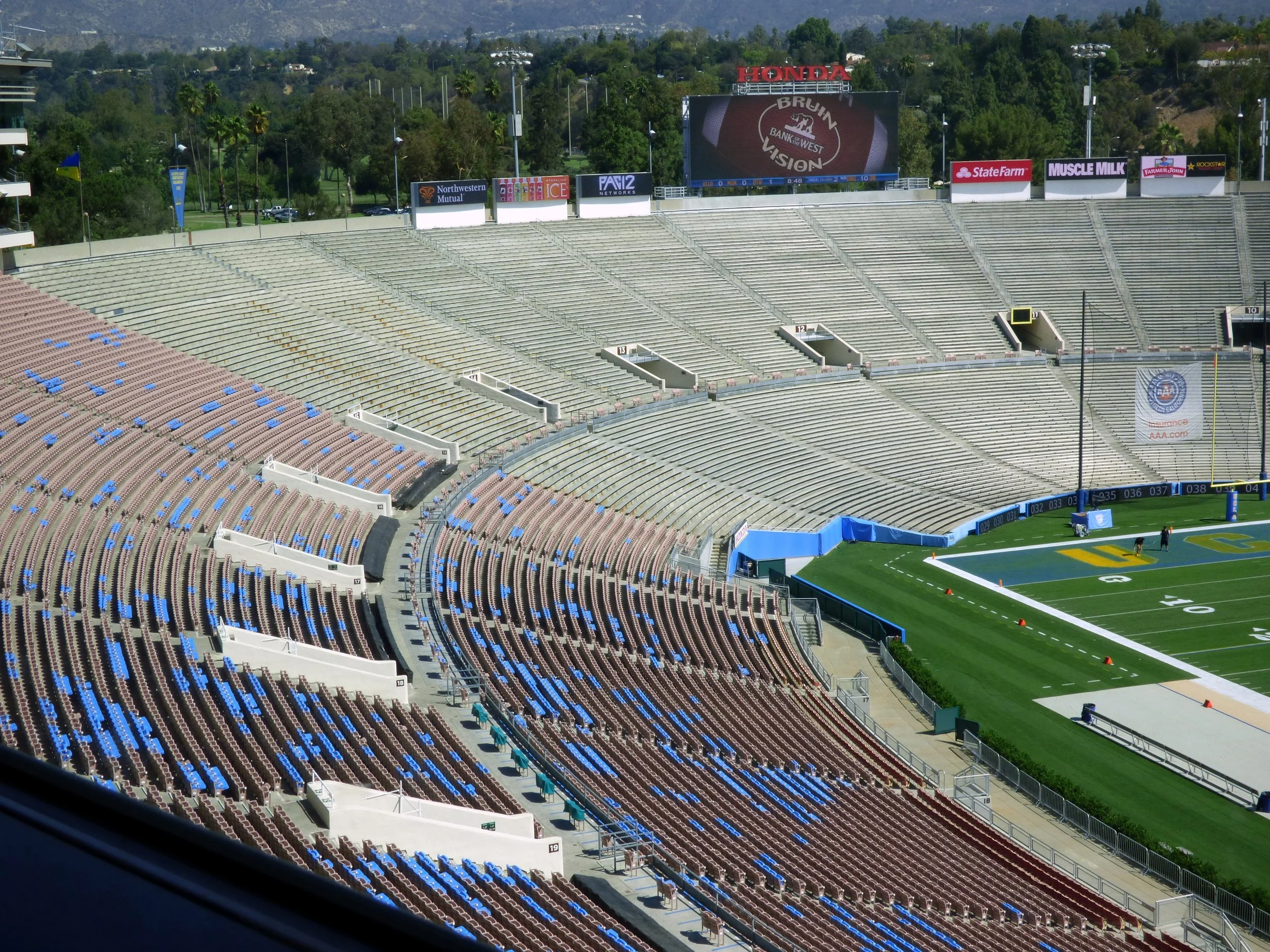 UCLA's famous Rose Bowl stadium