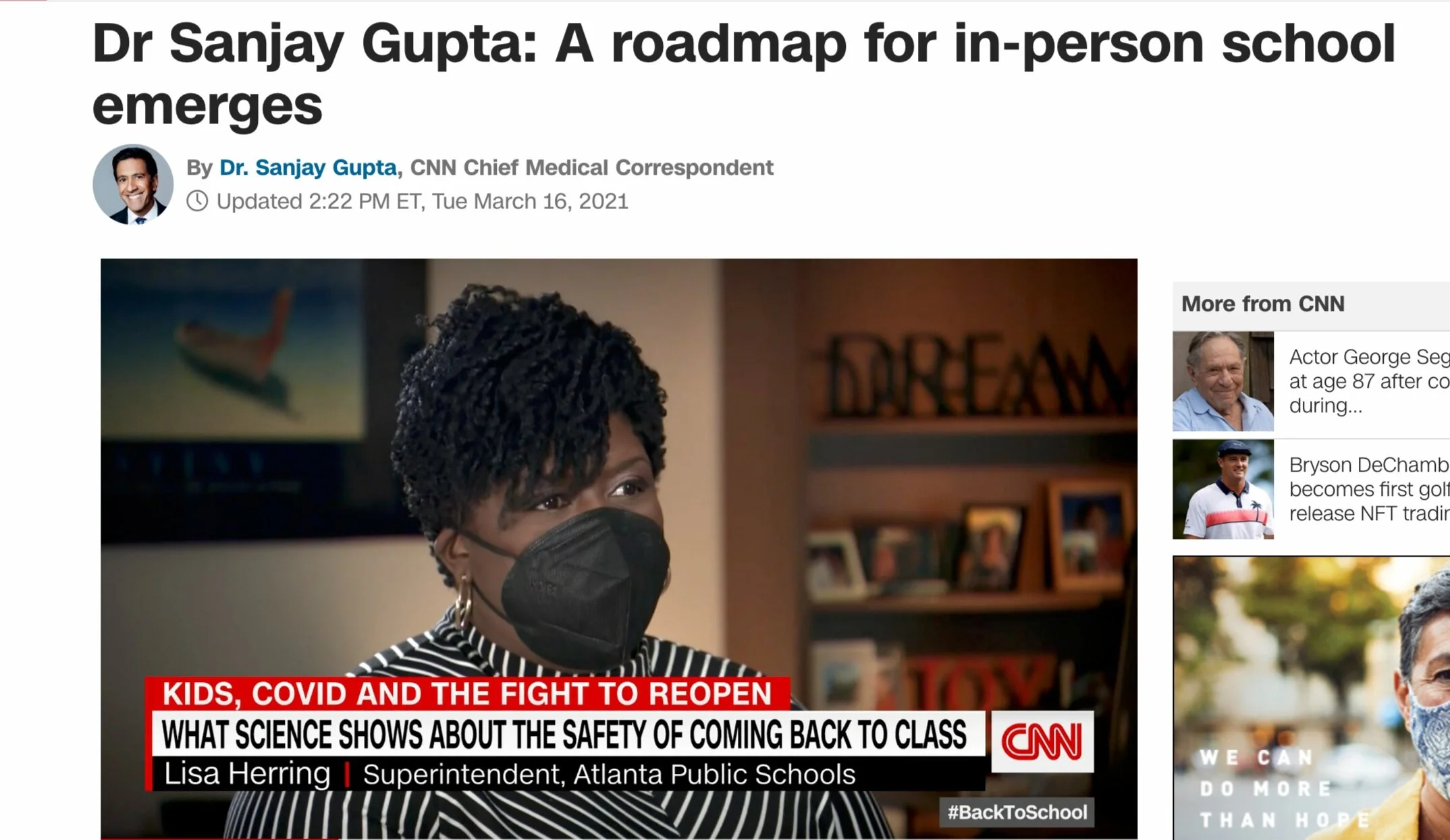 News Coverage of Our Report "Is it Safe to Reopen Schools?"