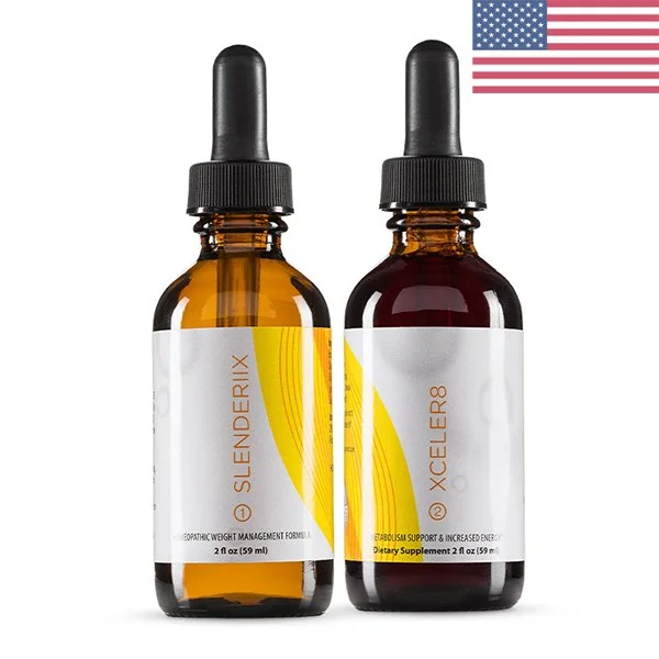 Slenderiiz - Slenderiix & Xceler8 - Best Homeopathic Weight Loss Drops