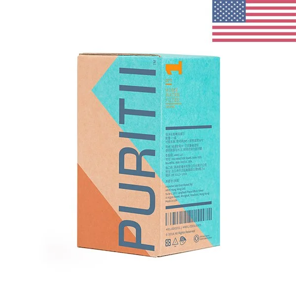 Puritii Best Portable Water Filter for Bacteria, Viruses, Chemicals, Heavy Metals - Box