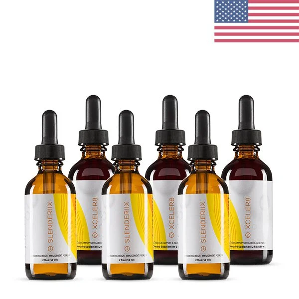 Slenderiiz - Slenderiix & Xceler8 3-Pack - Best Homeopathic Weight Loss Drops
