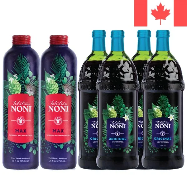 Tahitian Noni Original 4-Pack and MAX 2-Pack (Canada)