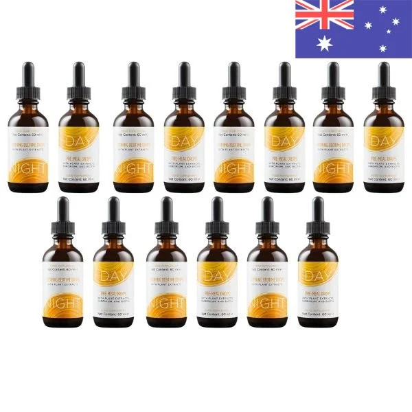Slenderiiz Day & Night Drops 7-Pack - Best Homeopathic Weight Loss Drops (Australia)